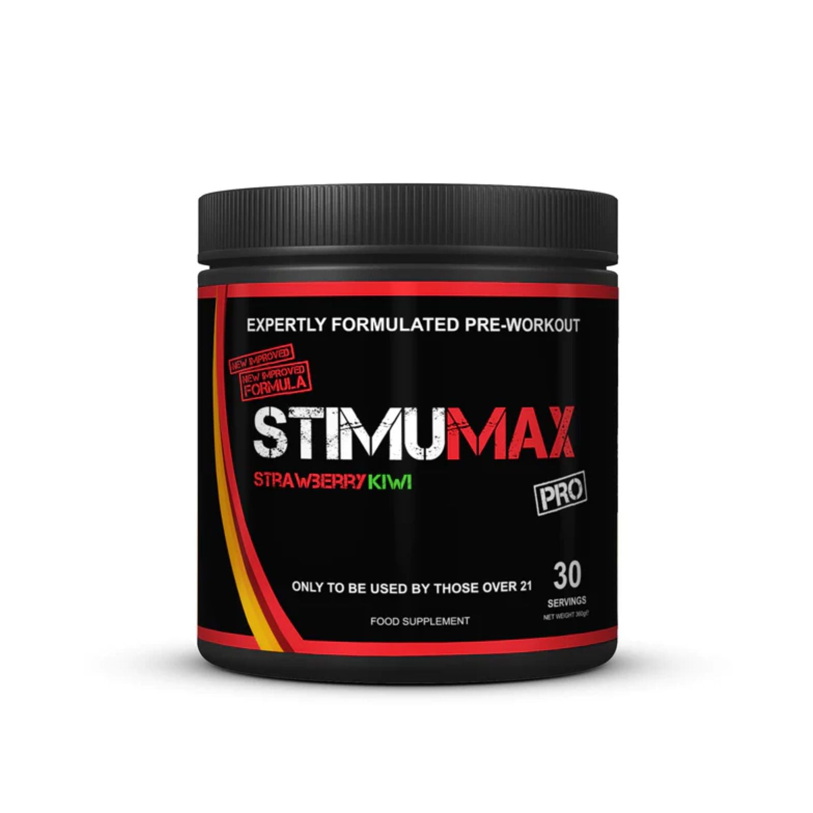 Strom StimuMax Pro Pre Workout 360g - Discount SupplementsStromStrawberry Kiwi